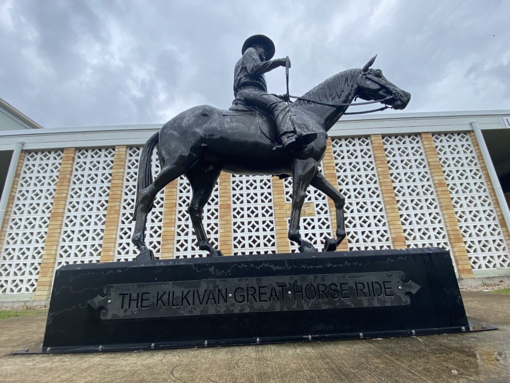 Statue outside the Kilkivan Public Hall